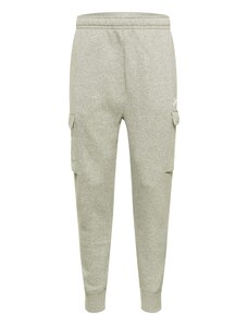 Nike Sportswear Карго панталон 'Club' сив меланж / бяло