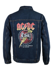 Мъжко яке AC/DC - About To Rock - DENIM - ROCK OFF - ACDCDJ01MD