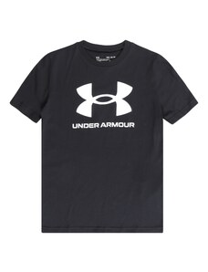 UNDER ARMOUR Функционална тениска черно / бяло