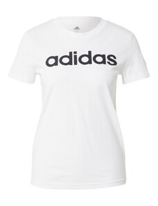 ADIDAS SPORTSWEAR Функционална тениска 'Essentials Logo' черно / бяло
