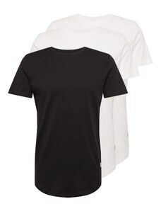 JACK & JONES Тениска 'Noa' черно / бяло