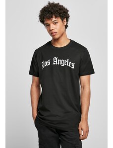 Мъжка тениска в черен цвят Mister Tee Los Angeles Wording Tee black