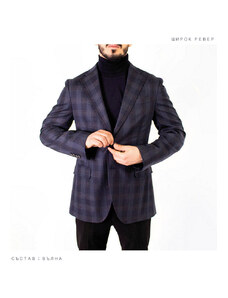 MONNI Мъжко сако Premium в тъмносин цвят