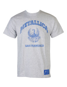 ROCK OFF Мъжка тениска Metallica - College Crest - Сив - RTMTLTSGCOL