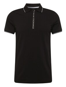 ARMANI EXCHANGE Тениска черно / бяло