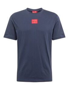 HUGO Тениска 'Diragolino212' морскосиньо / червено