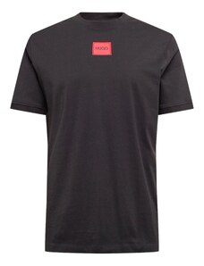 HUGO Тениска 'Diragolino212' светлочервено / черно