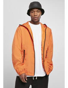 Мъжка ветровка в оранжев цвят Urban Classics Full Zip Nylon Crepe Jacket