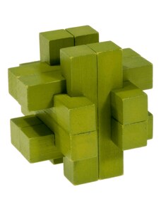 Логически 3D пъзел Fridolin Bar Construction Green