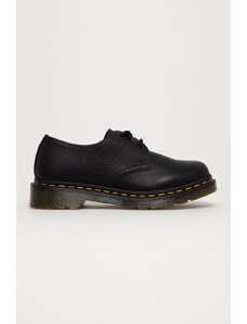Половинки обувки Dr. Martens 1461 дамски в черно с равна подметка DM26957001 24256001