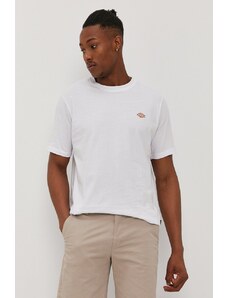 Тениска Dickies мъжка в бяло с изчистен дизайн