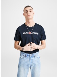 Jack & Jones Синя тениска с принт & Jones - мъже
