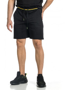 Breezy Черни мъжки шорти с неонови ивици