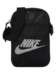 Nike Sportswear Чанта за през рамо тип преметка 'Heritage' черно / бяло