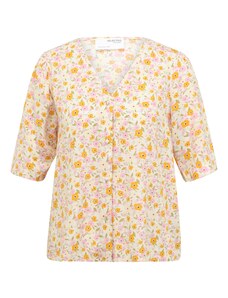 Selected Femme Petite Блуза 'MILLY' кремаво / лимоненожълто / светложълто / светлорозово