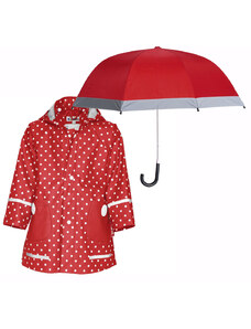 Playshoes Германия Детски дъждобран и чадър Red