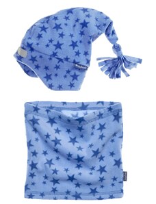 Playshoes Германия Детски шал и шапка Blue Stars 4