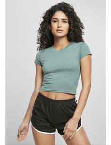 Дамска къса тениска в цвят мента Urban Classics Stretch Jersey Cropped