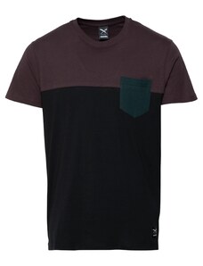Iriedaily Тениска тъмнозелено / боровинка / черно