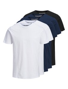 JACK & JONES Тениска 'Essentials' тъмносиньо / черно / бяло