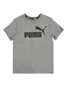 PUMA Тениска 'Essentials' сив меланж / черно