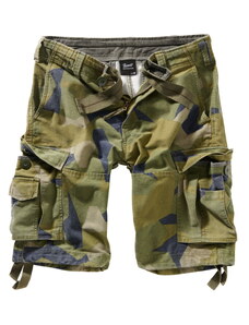 Мъжки къси панталони BRANDIT - Винтидж карго - 2002-камуфлаж шведска армия
