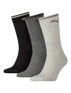 PUMA Спортни чорапи сиво / черно / бяло