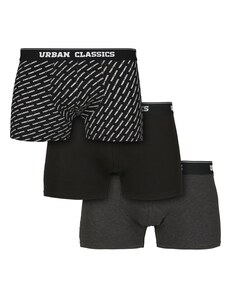 Urban Classics Боксерки тъмносиво / черно / бяло