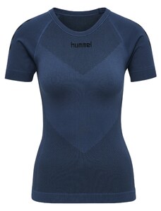 Hummel Функционална тениска 'First Seamless' морскосиньо / черно