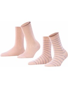 FALKE Къси чорапи синьо / пастелно розово