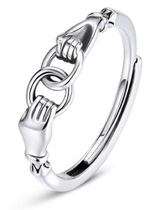 EdenBoutique Сребърен пръстен Holding Rings