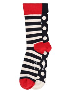 Happy Socks Къси чорапи нейви синьо / червено / бяло
