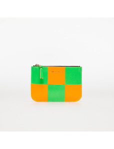 Comme des Garçons Wallets Comme des Garçons Fluo Squares Wallet Orange/ Green