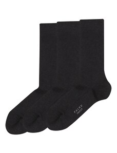FALKE Къси чорапи 'Family' сиво / антрацитно черно