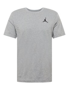 Jordan Функционална тениска 'Jumpman' сив меланж / черно