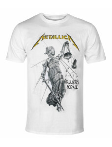 NNM Мъжка тениска Metallica - Justice Album - Бяла - RTMTLTSWJUS
