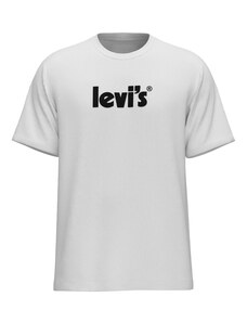 LEVI'S  Тениска 'SS Relaxed Fit Tee' черно / бяло