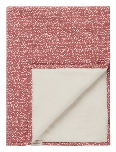 Noppies Бебешко одеяло пастелно червено / бяло