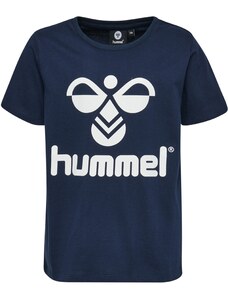 Hummel Тениска 'Tres' нейви синьо / бяло