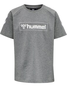 Hummel Функционална тениска сив меланж / бяло