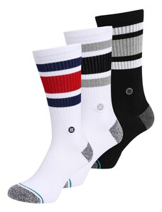 Stance Спортни чорапи сив меланж / огнено червено / черно / бяло