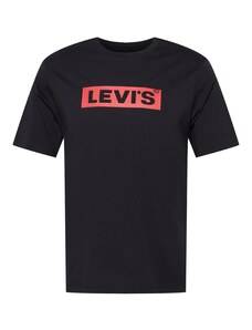 LEVI'S  Тениска 'SS Relaxed Fit Tee' светлочервено / черно