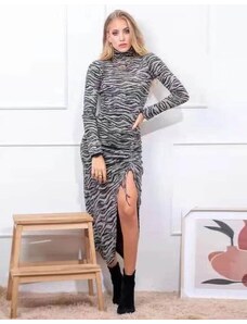 Creative Дамска рокля с атрактивен десен - код 5893 - 2