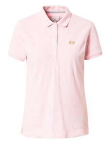 La Martina Тениска пастелно розово