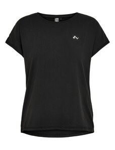 ONLY PLAY Функционална тениска 'Aubree' черно / бяло