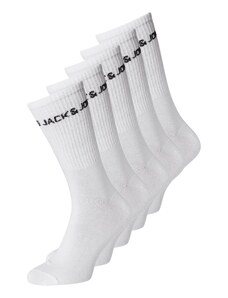JACK & JONES Къси чорапи черно / бяло