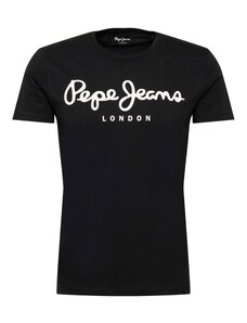 Pepe Jeans Тениска черно / бяло