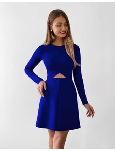 Creative Ефектна дамска рокля в синьо - код 1968