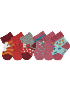 Промо пакет - Бебешки хавлиени чорапи Sterntaler - 6 чифта за момиче