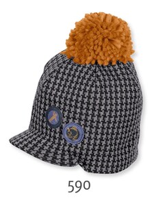 Sterntaler Детска шапка с пискюл и козирка